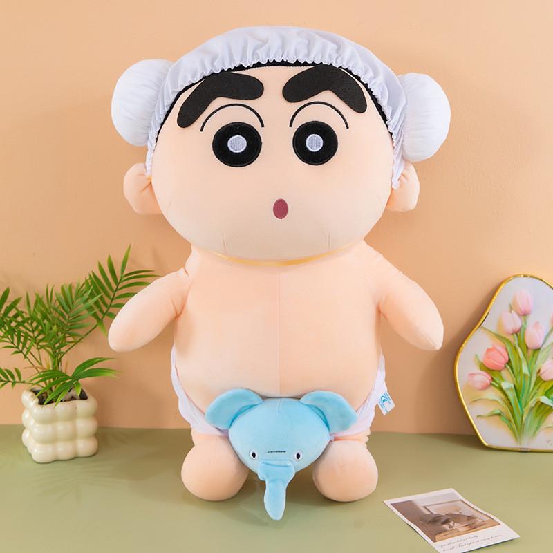 Crayon Shinchan Plush Bathing Doll With Soft Crystal Cotton For Kids And Teens