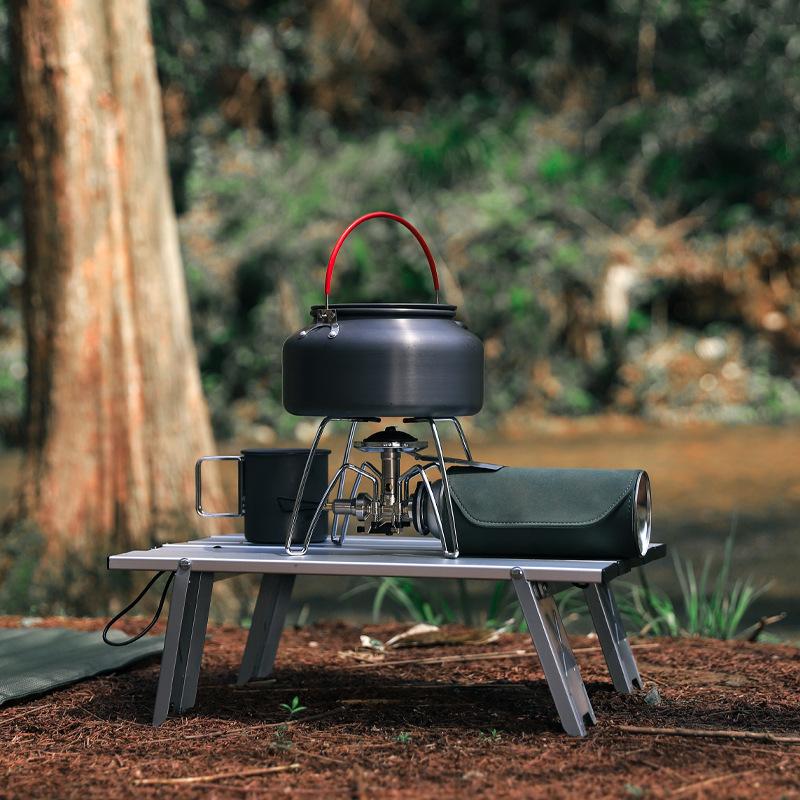 Ultralight Aluminum Folding Table Portable Mini Camping Desk Compact Design for Tent Picnic Outdoor Travel Tea Party