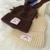 Knitted hat children's trendy brand design hot-selling autumn and winter warm niche personalized rabbit ear wool hat