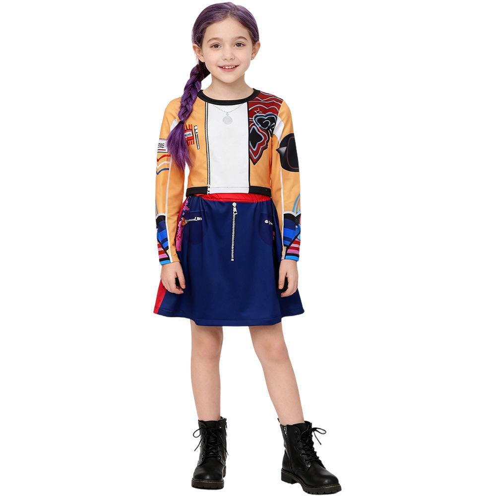 

K-POP girl band singing costume witch hunter cos children s costume Zoe cosplay Halloween Rumi costume 160cm