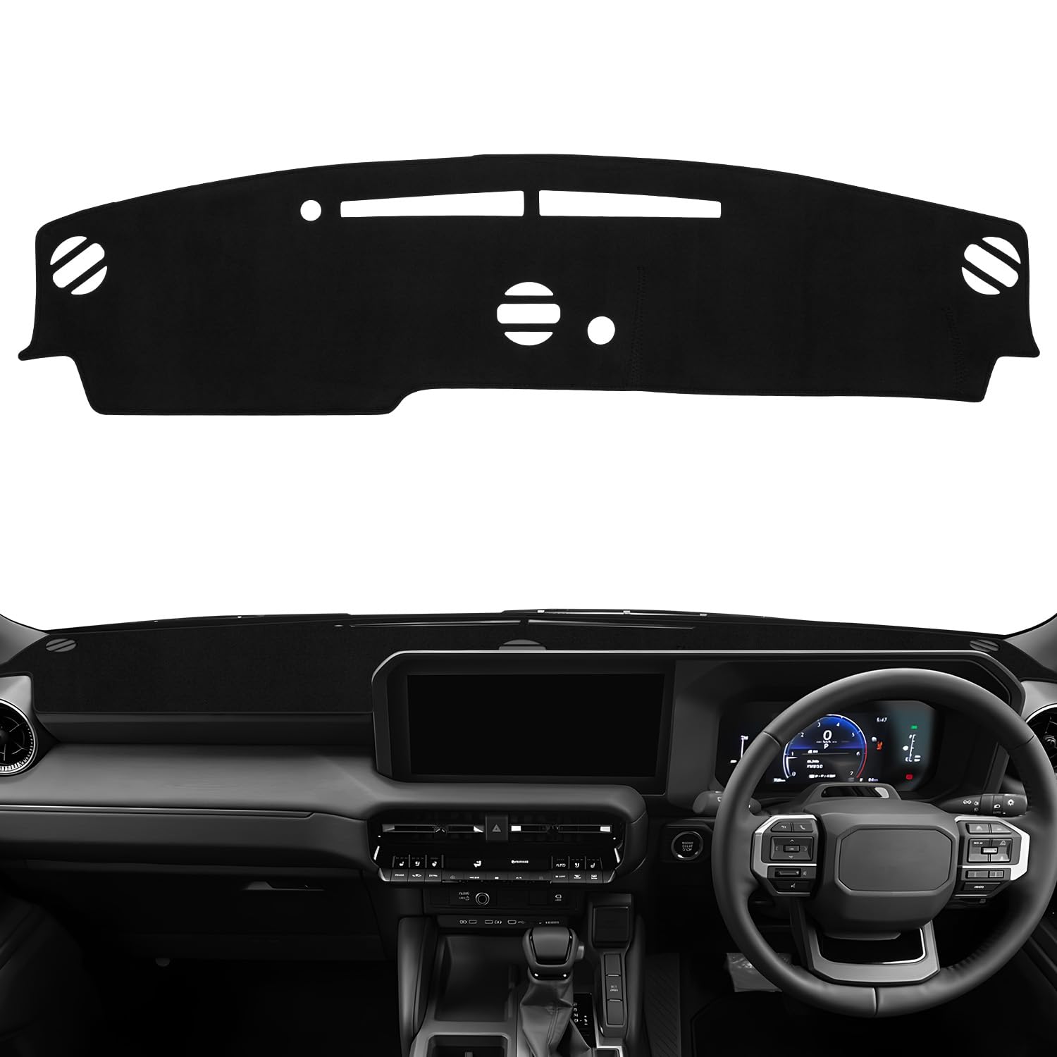 

GIMUYA Toyota New Land Cruiser 250 Коврик на приборную панель Тип 5-местный 7-местный Апрель 2024 Текущий тип без HUD Эксклюзивный коврик на приборную панель Защитный коврик Интерьер чёрный