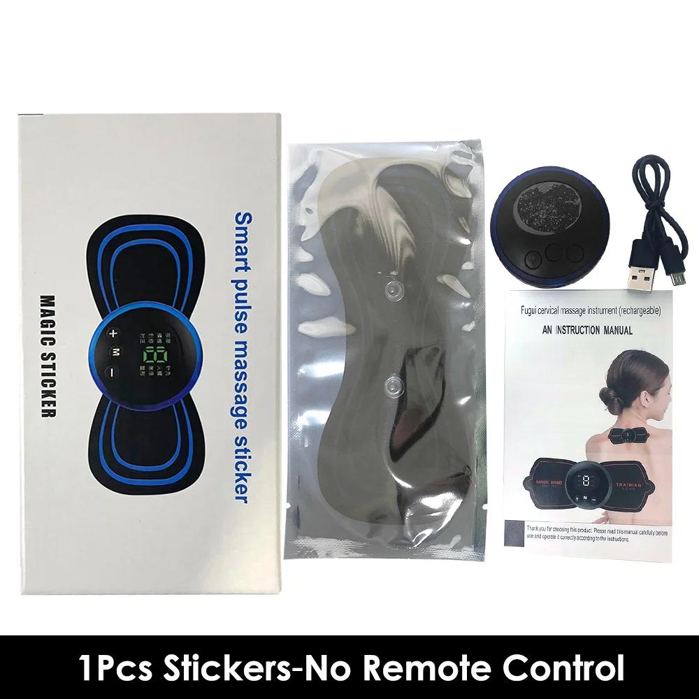 EMS Neck Massager Mini Cervical Back Muscle Pain Relief Patch Massageador Stimulator Mat Portable Leg Body Health Care Tool