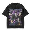 Suguru Geto chica anime cena Merchandising Camiseta Lavada Hombres Mujeres Streetwear Hip Hop Camiseta Estampada Camiseta Algodón