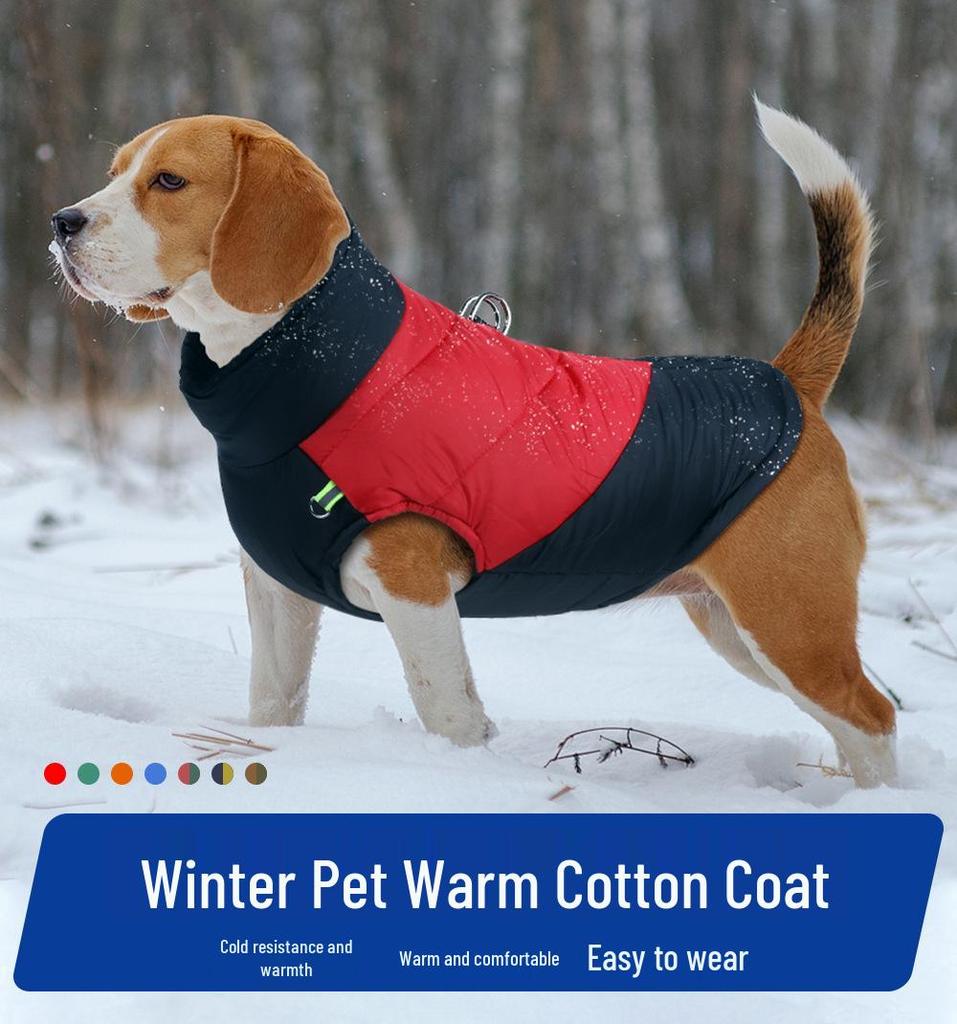 Warme Herbst-/Winterhunde Weste - Verdickte Baumwoll-Haustierkleidung