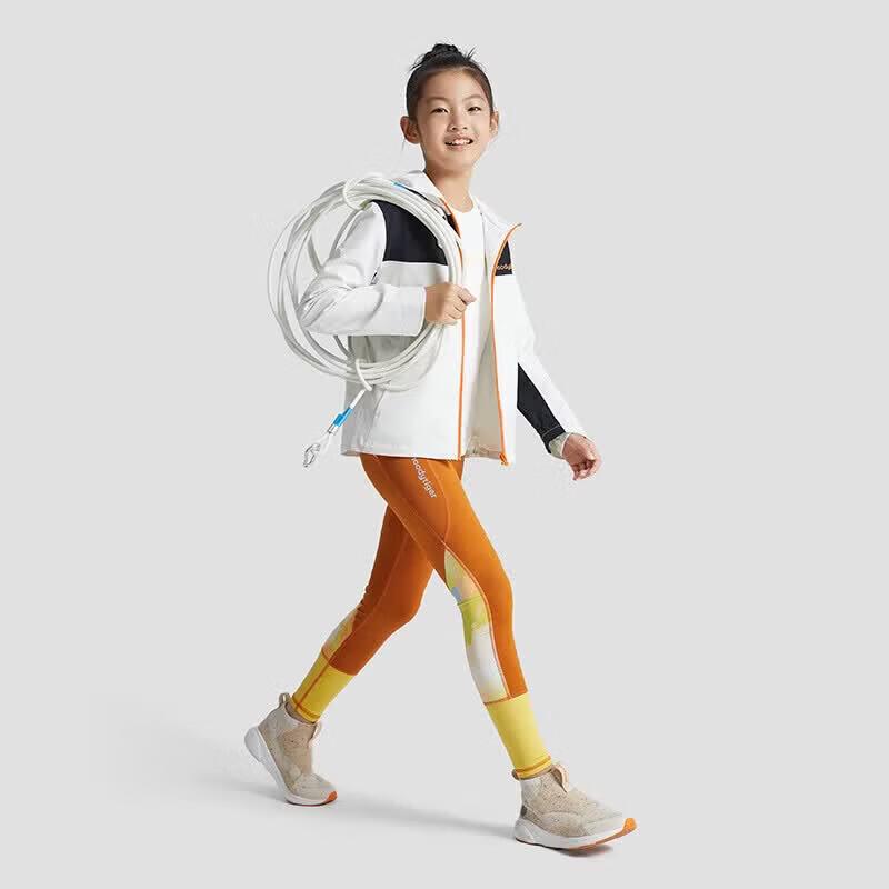 Moodytiger Girls' Hooded Windproof Waterproof Trench Coat