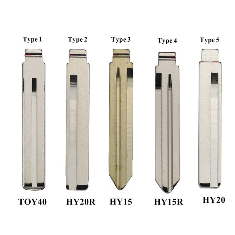 Jingyuqin  3/4 Buttons Flip Folding Remote Car Key Fob Shell Case Cover For Hyundai HB20 SANTA FE IX35 IX45 Accent I40