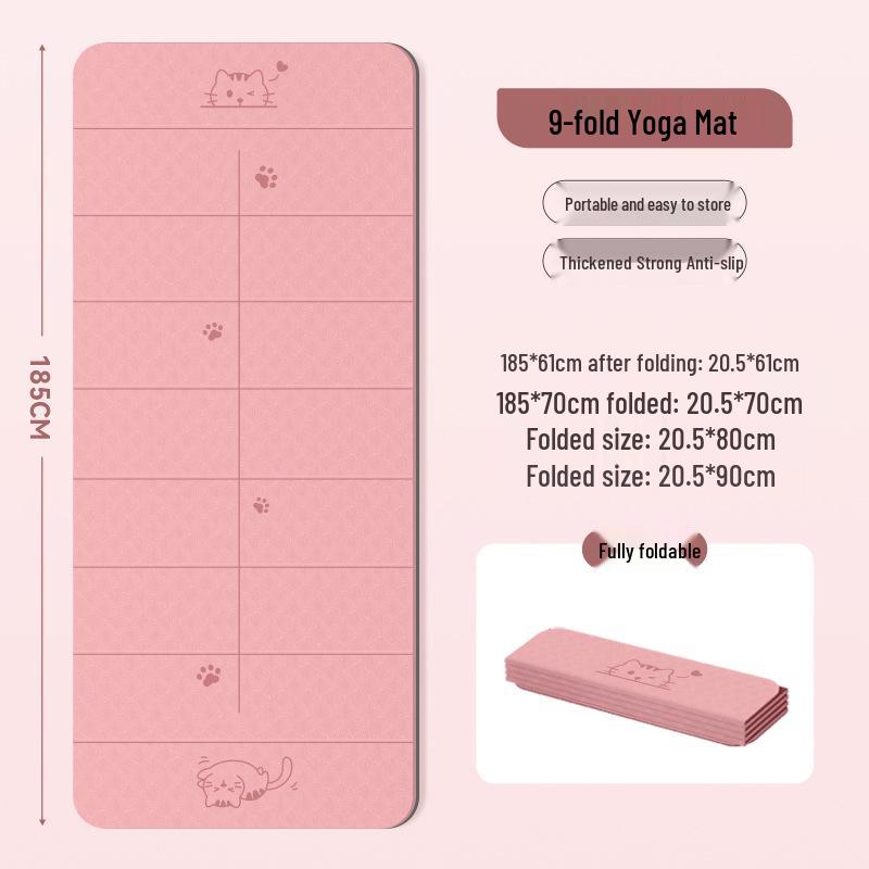 10% Off Foldable Non-Slip Yoga Mat - New Silent, Large-Size, Portable Nap Mat for Home Workouts