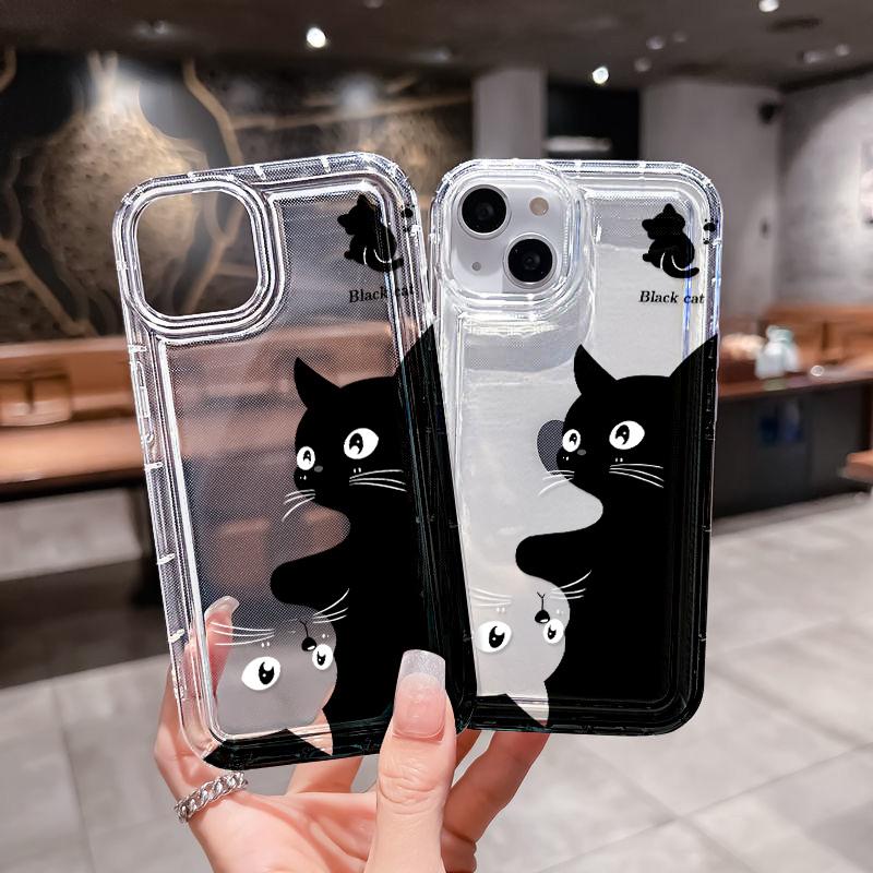 Silicon Cat Case For Samsung A54 5G A53 A52 A34 A33 A32 A24 A23 A22 A14 A13 A12 A05 S23 Ultra S22 Plus S21 S20 FE Fundas Covers