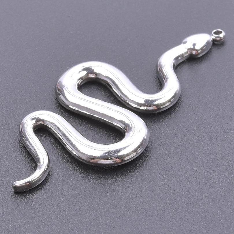 6Pcslot Sea Accessories Shell Conch Snake Pendant Stainless Steel Charms For Jewelry Making Bulk Diy Necklace Earrings Material