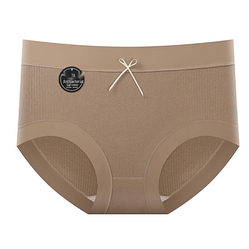 Women s Pure Cotton Mid-Waist Antibacterial Butt-Lifting Underwear Large