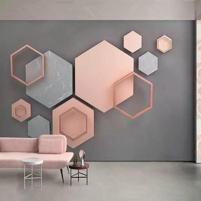 3d Stereo Abstrakte Geometrische Wandbild Tapete Moderne Einfache Kreative Kunst Wandmalerei Wohnzimmer Tv Hintergrund Wand Dekor