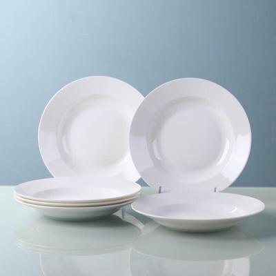 Haoya Jingdezhen Ceramic Pure White Soup Plate