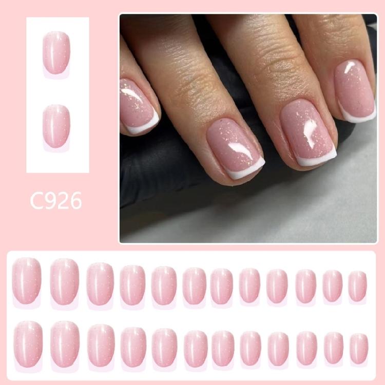 Square Nail Tips Acrylic Fake Nail Glues On Nail Press On Nail Artificial False Nail Stick On Nail for Womens Girls