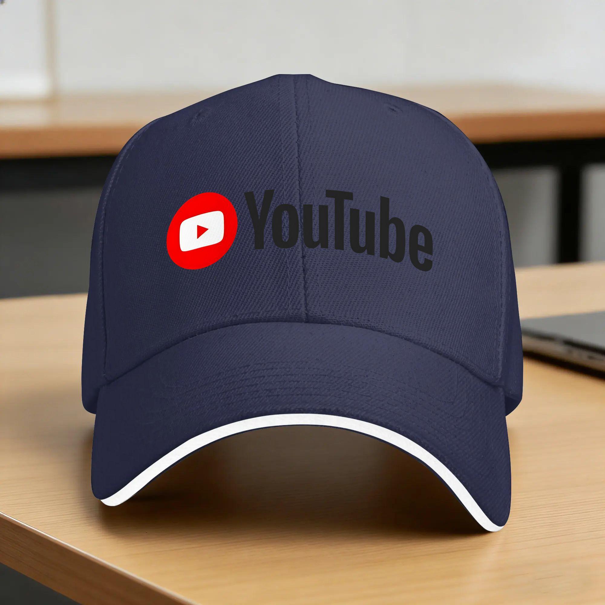 Youtube Sonne Baseballkappe Sommer Herren Damen Design Hip Hop Hüte Verstellbar Mode Tennis Skate Baseballkappen One Size
