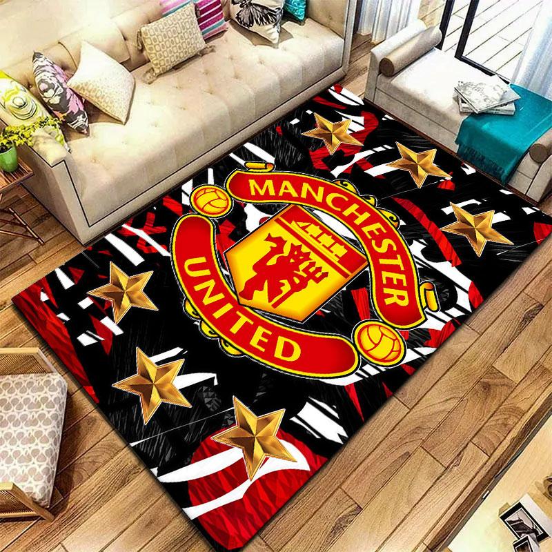 Manchester United F Carpet Rug for Living Room Bedroom Home Sofa Decoration,Kids play Non-slip Floor Mat
