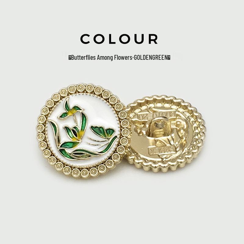 Versatile Coat and Sweater Buttons: Flower, Tulip, Heart, Square, and Bow Designs