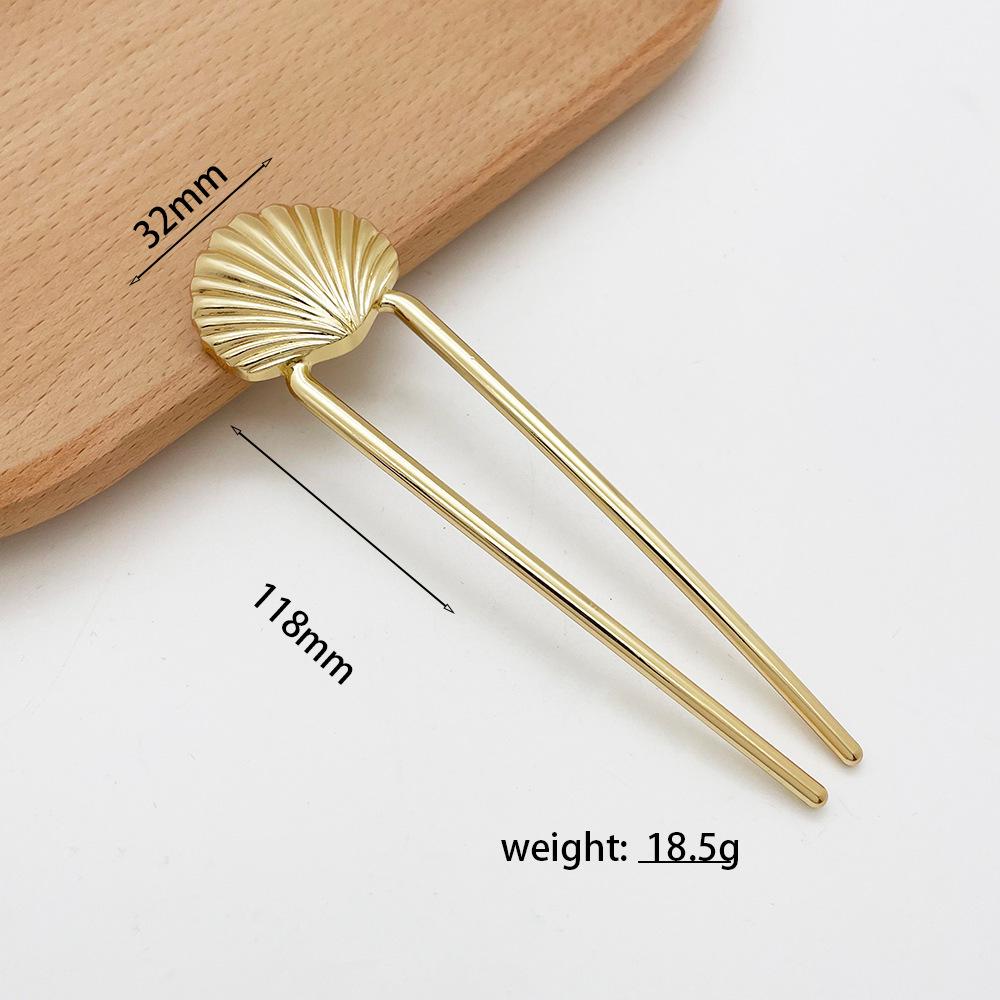 Versatile U-shaped Double-pronged Alloy Hairpin: High-grade Electroplated Hair Clip for Elegant Updos