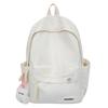 Schoolbag new backpack women's large-capacity casual simple solid color backpack Korean version school season school style girls schoolbag