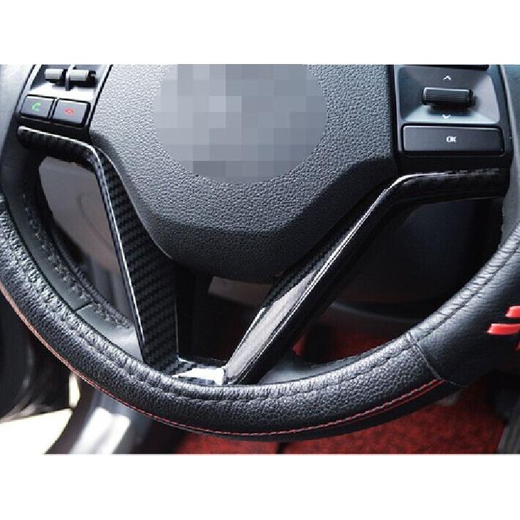 For Hyundai Tucson 2016- Carbon fiber Steering wheel V type cover trim 1pcs