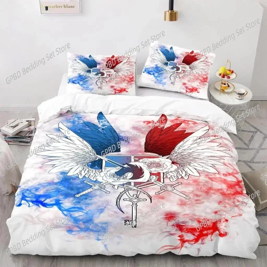 Luxury  New 3D Print Anime Attack On Titan Bedding Set Single Twin Full Queen King Size Bedding Set Duvet cover Sets Home