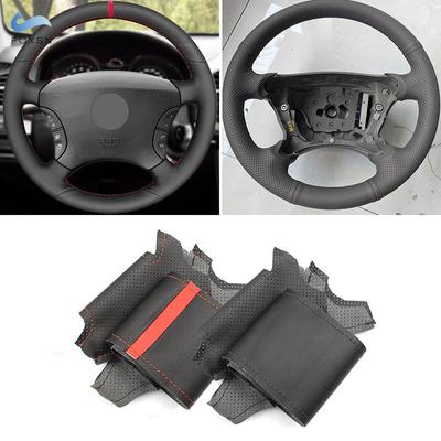 Braids On Car Steering Wheel For Mercedes Benz S Class W220 S430 S350 S500 S600 CL C215 1999-2006 Leather Cover Trim