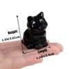 Kristall sitzende Katzen Statue Figuren Kätzchen Skulptur Katzen Dekorationen Schmuckstück für Büro Raum Haus Schreibtisch Dekorationen