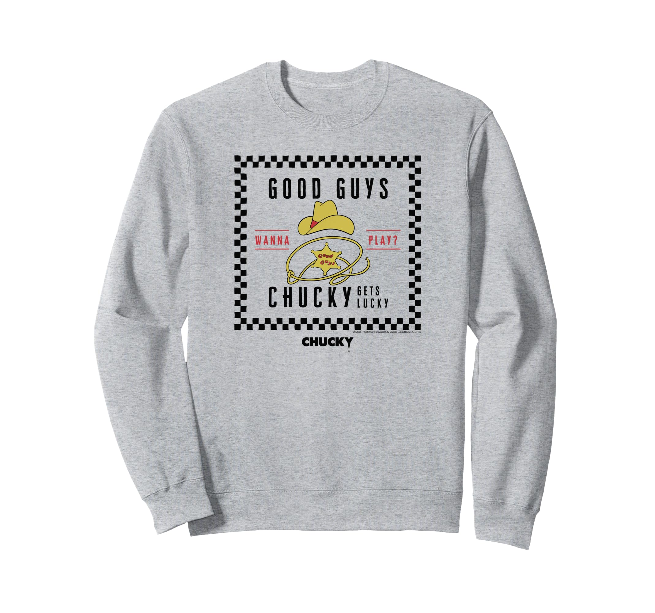 

Chucky Good Guys Checkers Sweatshirt сірий колір