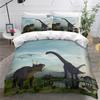 3D Dinosaur Bedding Animal Down Duvet Cover Pillowcase 2/3pc Comfort Cover Boys Men Single Bed Double Bed Luxury Home Textile Gift
