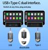 2 in 1 Wireless CarPlay Android Auto Apple Carplay Adapter Mini AI Box Plug And Play Car Adapter Connection Car Accessories