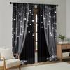 Star-Printed Curtains, Christmas Decorations, Bedroom And Living Room, Home Decoration, Room Decoration
