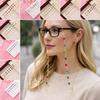 Trendy Colorful Crystal Beads Eyeglass Holder Anti Drop Multicolor Glasses Chain Nonslip Eyeglasses Strap Women Men