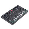 Live Sound Card Multi Functional Light Control Voice Changer Sound Mixer Board for Live Streaming Podcast