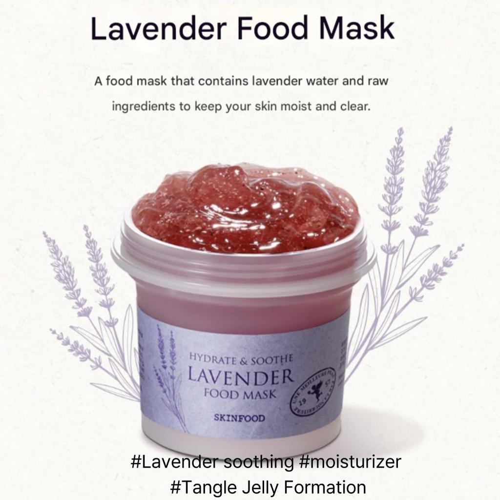 [SkinFood]  Food Mask 120g(Lavender/Apricot/Pear Mint/Honey Sugar/Strawberry Sugar/Lemon)