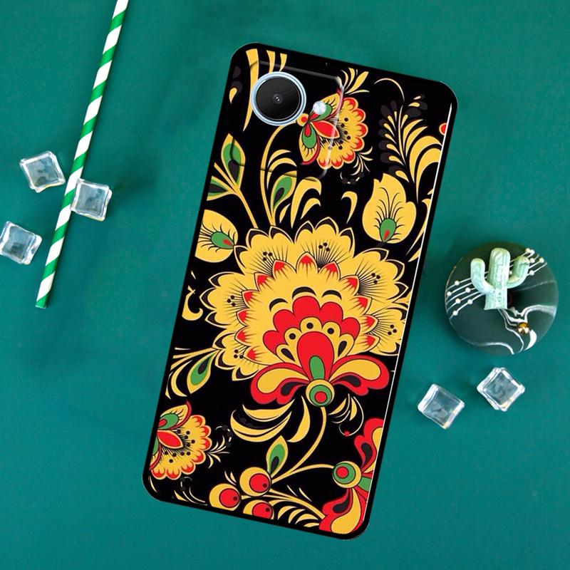 

Russian Scarf Floral For Realme 15 14 13 12 11 10 Pro Plus C65 C67 C63 C61 C55 C51 C53 C35 C75 GT6 GT7 Pro Case Realme 15 Pro