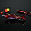 Rechargeable LED Electric Multi-Section Vibrating Fish Lure with Propeller Motor