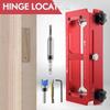 Aluminum Zinc Zinc Alloy Mortising Locator Jig Adjustable Mortise Guide Hinge Installation Kit  Hole Drilling