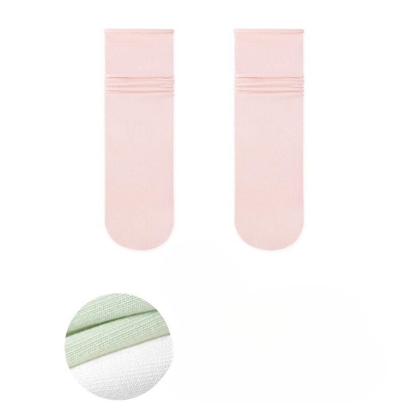 

Женские весенне-летние тонкие носки-трубы без косточек, ледяные носки-кучки 1 pair светло-розовый