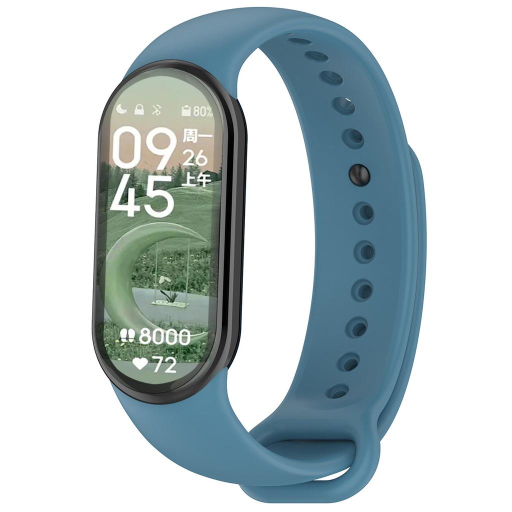 Pulseira de Silicone para Xiaomi Mi Band 9 8 Pulseira NFC Sport Rubber Pulseira Pulseira Correa Xiaomi Smart Band 8 Acessórios