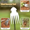 Weed Puller Tool,New Garden Weeder Tool Stainless Steel Hand Weeder Tool,5 Teethes Dual Purpose Weed Remover Tool