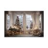 Indoor Window Sill Winter Snow Scene Children Shooting Background Cloth Background Wall Decoration Photo Cloth