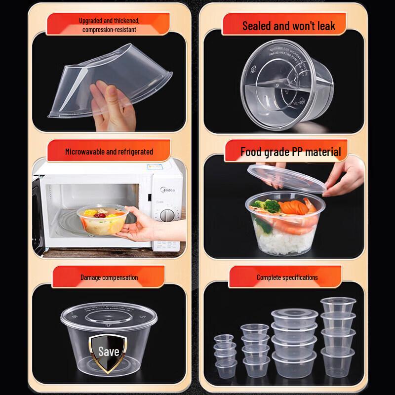Jiexiangjia Disposable Thickened Plastic Food Container