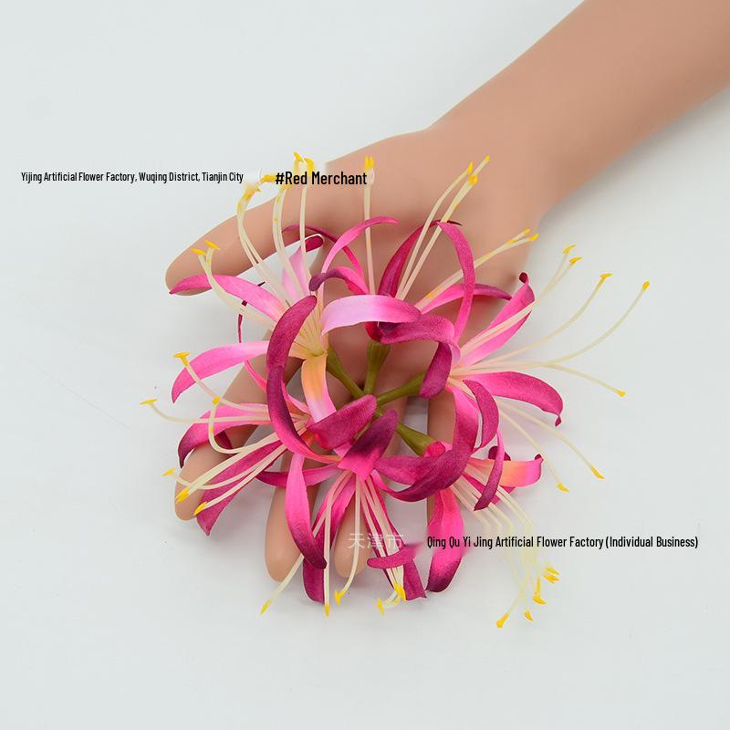 Lycoris Radiata and Zephyranthes Artificial Flower Arrangements for Indoor Decoration and Photography Props