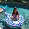 Mermaid-shaped Swimming Ring Inflatable Ride-on Pool Float Air Mattress Inflatable Water Toys