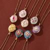 Brass Photo Locket Pendant Necklace Non-Fading Locket Necklace  For Jewelry Gifts