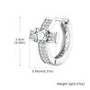 Cross Hoop Earrings for Men Boys,Hip Hop Big Zircon Huggies Earrings,Cool Rap Trendy Zircon Gifts