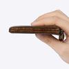Mens and Women Retro Real Leather Zipper Wallet Card Holder Small Coins Keys Pocket Money Storage Pouch with Chain Key-ring