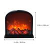 User Friendly Resin Fireplaces Decors Night Light With Warm LED Glowing Handcrafted Retro Home Accent
