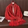 Luxury Bohemia Winter Warm Thick Women Scarf Jacquard Paisley Hijab Foulard Cashmere Tassel Shawl Wraps Pashmina Blanket Foulard
