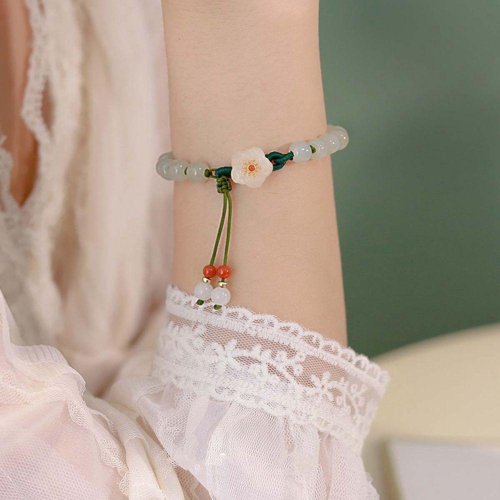 Style Jewelry Woven Hand Rope Women Bangles Stone Bracelets Female Hand Chain Bead Bracelets