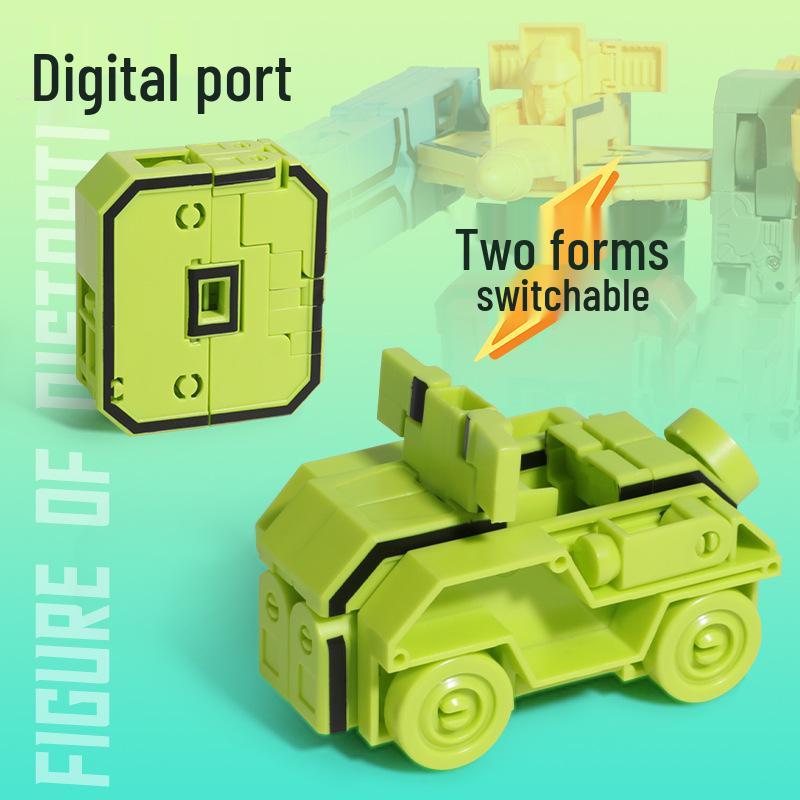 Children's Transforming Robot Car Educational Set